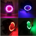 4 Color Angel Eyes High Low Beam U6 LED Red Fog Spot Headlights