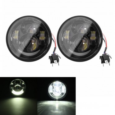 4.65inch LED HI/LO Headlights Lamp For Harley Dyna Fat Bob 2008-2016