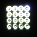 48W 6000K 3000LM 16 LED White/Yellow/Green Work Light Bar Flood Spot Fog Lamp Offroad Driving Truck