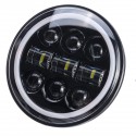 5-3/4inch 5.75inch Motorcycle Projector LED Headlight Sealed Hi-Lo Beam Halo Ring Lamp