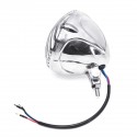 5 Inch 125mm Motorcycle H4 Headlight With Grill Chopper Bobber Cafe Racer Amber
