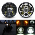 5.75 Inch 12V-24V 70W LED Headlights Hi/Lo Beam White Waterproof