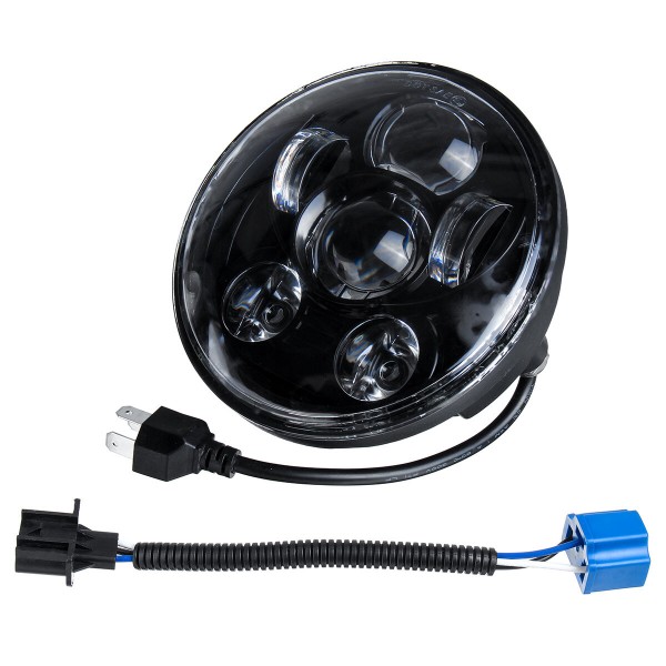 5.75 Inch H4 H13 Motorcycle LED Headlights Sealed Projector Hi-Lo Beam Head Lamp For Harley