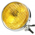 5.75inch Motorcycle Headlight Light Retro Metal Yellow Len For Harley Bobber Chopper