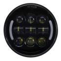 5.75inch Motorcycle LED Headlight Projector Hi-Lo Beam DRL Turn Signal Halo Ring