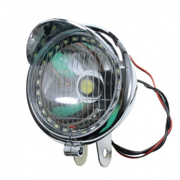 5W Motorcycle Angel Eye Fog Headlight Lamp For Harley