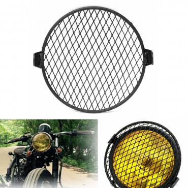 6.4inch 16cm Universal Retro Motorcycle Motor Bike Headlight Mask Cover Grill Round