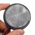 6W 24LED Round Reflector LED Rear Taillight Brake Stop Light For Motorcycle 7 Colors