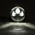 7inch 75W 6000K DRL Amber Halo Angle Eyes Projector LED Round Headlights Hi/Lo Beam Turn signal Light For Harley/Yamaha/Jeep