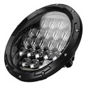 75W IP67 6500K 5DLens 7Inches Motorcycle Stainless LED Headlights High/Low Beam