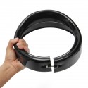 7inch Headlight Headlamp Trim Ring Protect Guard Cover Cap Black For Harley
