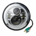 7inch Round Hi/Lo Beam LED Halo Ring DRL Signal Lamp Headlights For Harley/Jeep