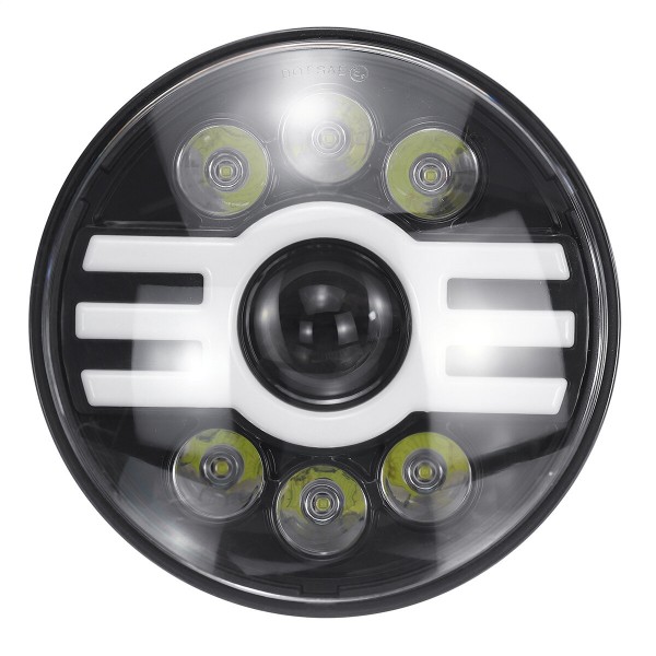 7inch Motorcycle Halo Ring LED Headlight Front Light IP68 For Yamaha For Honda For Kawasaki