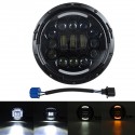 7inch Motorcycle LED Headlight Projector Halo Angel Eye Hi-Lo Beam Turn Signal DRL