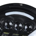 7inch Motorcycle LED Headlight Projector Halo Angel Eye Hi-Lo Beam Turn Signal DRL