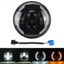 7inch Motorcycle LED Projector Headlight Hi-Lo Beam Round For Jeep For Wrangler