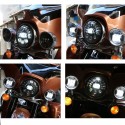 7inch Projector LED Headlights Hi/Lo Beam DRL Turn Signal Light For Harley Davidson