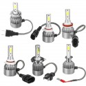 9V-36V H1/H4/H7/H11/9005/9006 COB LED Headlights Bulbs Conversion Kit White