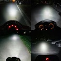 16W 2000LM 6500K Motorcycle LED Headlights Scooter Fog Spotlight White Drive Working