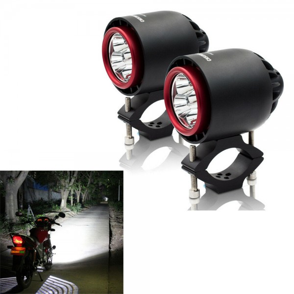 3400LM 20W 6000K IP67 Motorcycle LED Headlights Flash Strobe Light