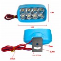 3colors in One Lamp LED Motorcycle Fog Lights DRL Switch Car/Pickup/Bike/4x4 Work Headlights Daytime Running Light
