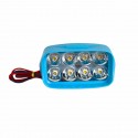 3colors in One Lamp LED Motorcycle Fog Lights DRL Switch Car/Pickup/Bike/4x4 Work Headlights Daytime Running Light