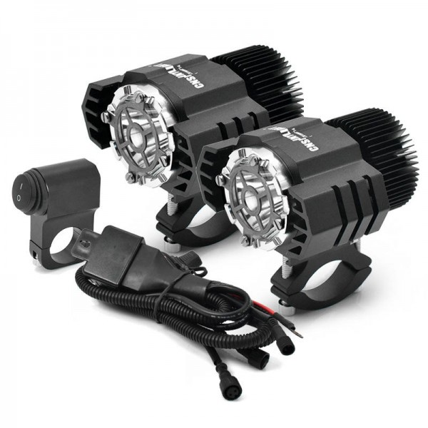 M25 2pcs Motorcycle LED Auxiliary Fog Lamp Assemblies Driving Headlights 50W For BMW R1200GS ADV F800GS F700GS F650GS K1600