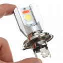 H4 12-24V Motorcycle LED COB Hi/Lo Beam Front Headlight Bulb Lamp 3 Colors