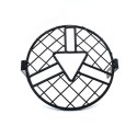 Motorcycle Black Grill Mesh Headlight Cover Retro Vintage Arrow Style Side Mount Mask CG125 GN125