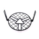 Motorcycle Black Grill Mesh Headlight Cover Retro Vintage Arrow Style Side Mount Mask CG125 GN125