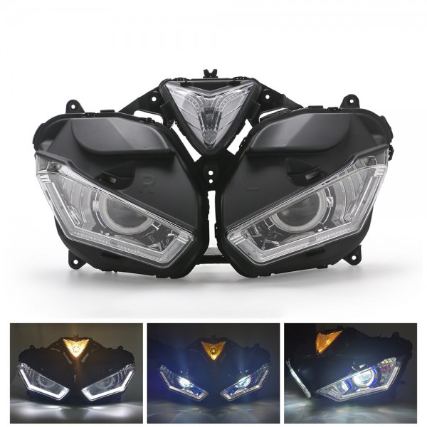 Motorcycle Front Clear Headlight Headlamp Assembly For Yamaha R3 R25 2015-2018 V2