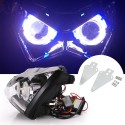 Motorcycle Headlight Assembly Angel Eyes Front Clear Headlight Headlamp For Kawasaki Z800 z250 2013-2016