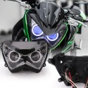 Motorcycle Headlight Assembly Angel Eyes Front Clear Headlight Headlamp For Kawasaki Z800 z250 2013-2016