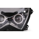 Motorcycle Headlight Assembly Angel Eyes Front Clear Headlight Headlamp For Kawasaki Z800 z250 2013-2016