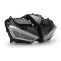 Motorcycle Headlight Assembly Angel Eyes Front Clear Headlight Headlamp For Yamaha YZF R25 R3 YZF-R25 YZF-R3 2013-2017