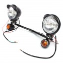 Motorcycle Spot Lightt Bar Set With Two Turn Signals For Harley Custom