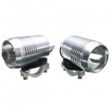 Pair 30W DC 12-60V Motorcycle Headlight U2 LED Driving Headlamp Fog Light + Switch High/Low Beam