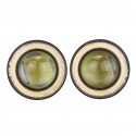 Pair 7 Colours Angel Eyes Halo Car Fog Lights Lamp Projector DRL COB LED Bulbs