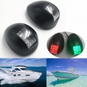 Pair Marine Green Starboard Red Port Led Navigation Light Side Mount