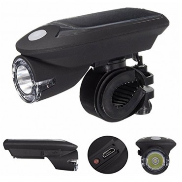 Real Time GPS Headlights USB Rechargeable Solar Power Energy LED Front Light Lamp For Motor Bike MTB Bicycle