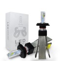 2pcs 12V/24V T8 LED Bulb H1/H4/H7/H11/9005/9006 White Headlights 60W 6000Lm COB Headlamp Auto Fog Light Lamp Bulb
