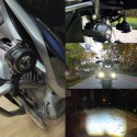Second Generation LED Auxiliary Fog Light Spot Beam Lamp Aluminum Alloy With Wiring Harness Switch Cable For BMW R1200GS F800GS