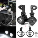 Second Generation LED Auxiliary Fog Spot Light Driving Aluminum Alloy Lamp+Protector Cover For BMW R1200GS ADV F800G