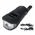 USB Rechargeable LED Bike Light Set Headlights Caution Bicycle Lights with Bell