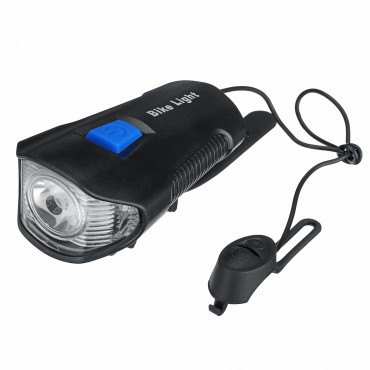 USB Rechargeable LED Bike Light Set Headlights Caution Bicycle Lights with Bell