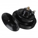 1 Pair 400DB 12V Universal Loud Electric Snail Horn Air Horn Raging Sound For Car Motorcycle Truck Boat