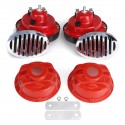 1 Pair DC 12V Super Loud 300dB Universal Air Snail Horn Waterproof For Motorcycle Car Truck