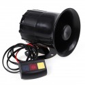 100W 12V 3 Tone Sound Loud Car Motorcycle Warning Alarm Police Fire Siren Horn