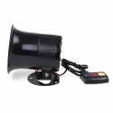 100W 12V 3 Tone Sound Loud Car Motorcycle Warning Alarm Police Fire Siren Horn