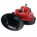 12V 300dB Dual Tone Air Snail Horns Loud Siren For Car Van Motorcycle Universal